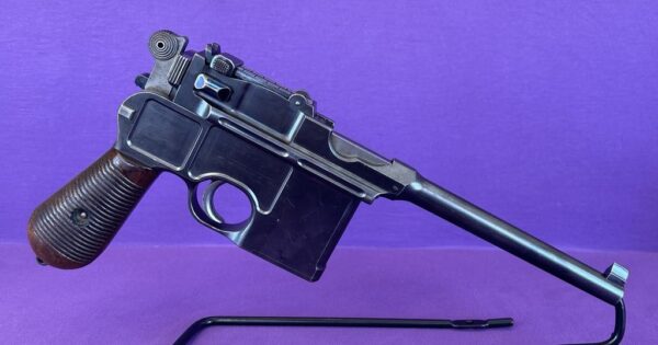 MAUSER C96 BROOMHANDLE WITH LETTER FROM RCMP SOLD
